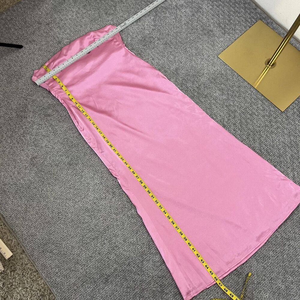 Princess Polly Dress Womens 8 Pink Shaya Strapless Maxi Satin Prom Wedding Party - Picture 9 of 10